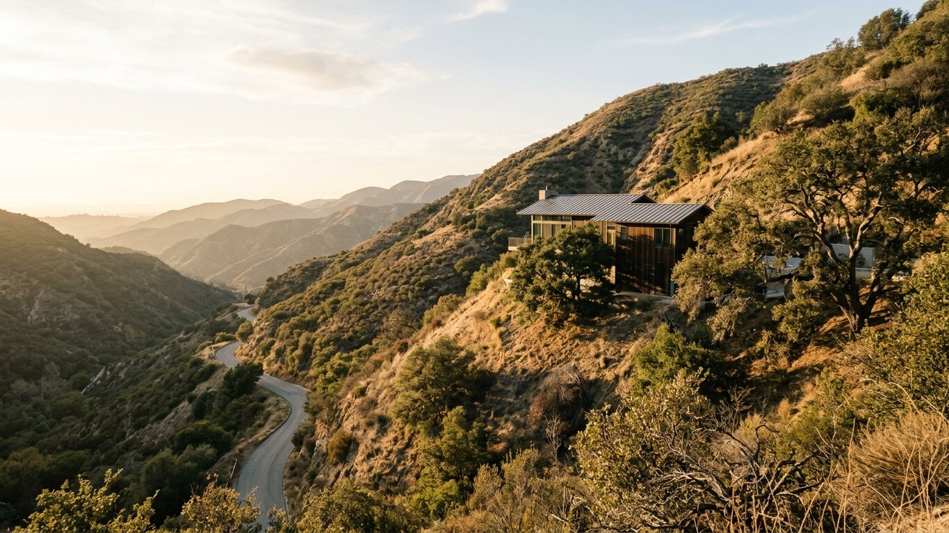 Residential streets and tree canopy in the Hillside & Canyon Communities area